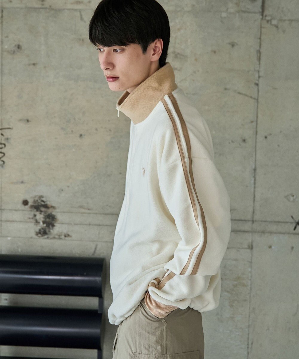 WEGO 【ユニセックス着用ITEM】USPOLOフリースハーフジッププルオーバー 