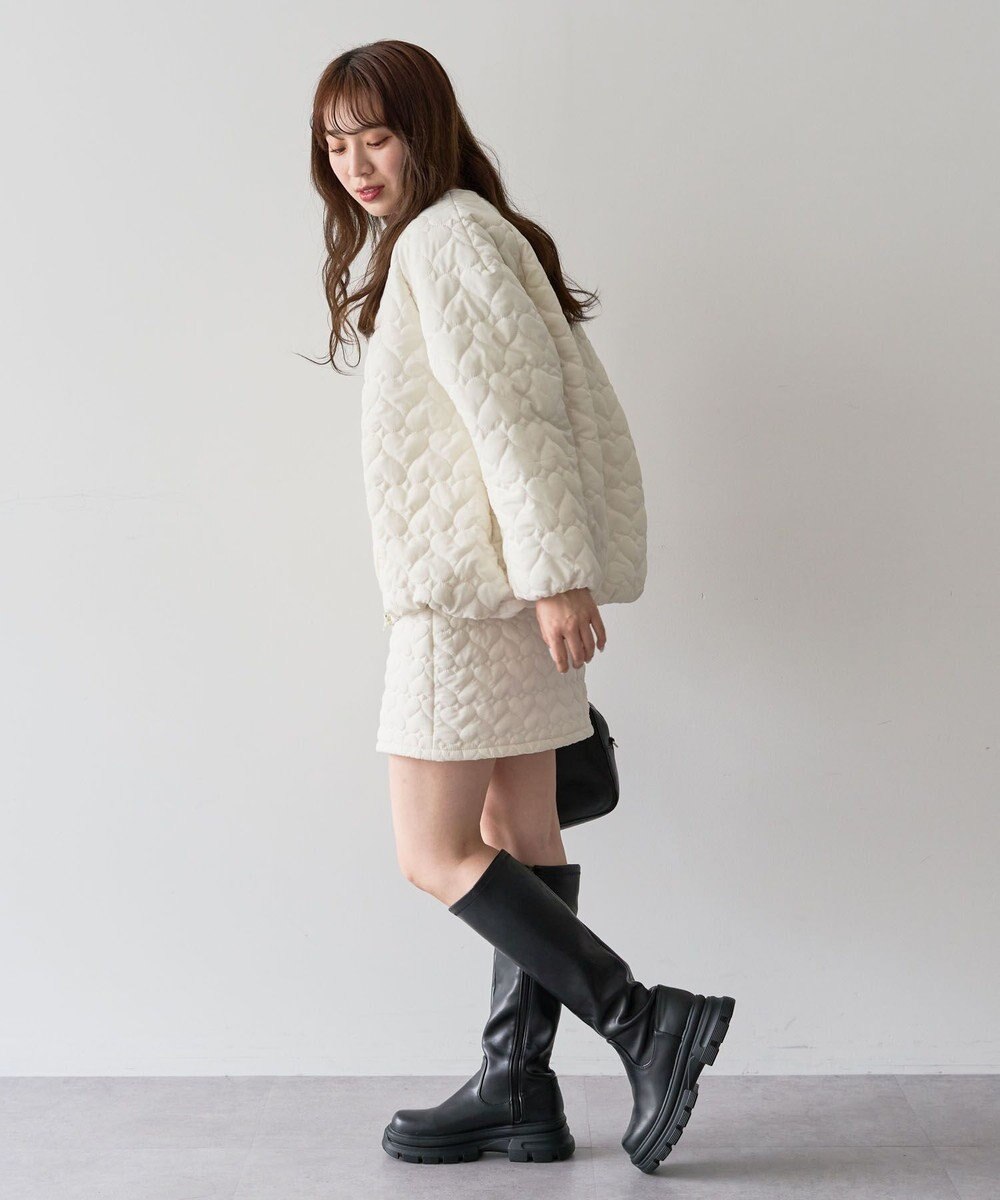 Green Parks ・ｓｗｉｎｇ　ｂｙ　ハートキルトコクーンブルゾン 