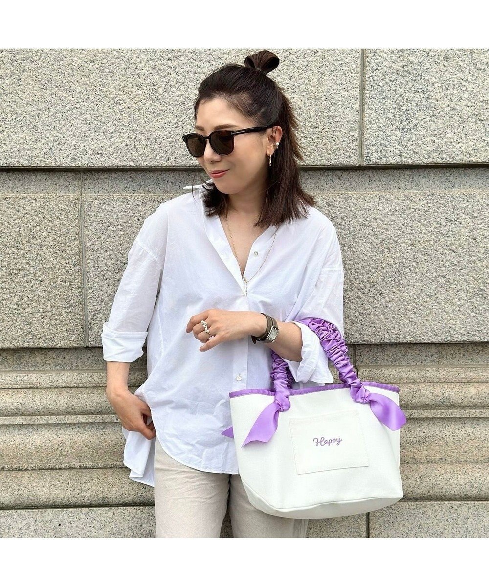 LA BAGAGERIE 【インスタグラマー Chiyoさん×LA BAGAGERIE】ギャザーリボンハンドルトート 