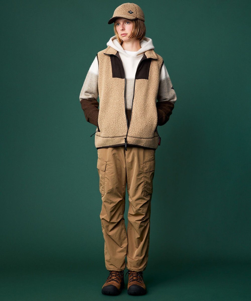 JOSEPH ABBOUD MOUNTAIN 【ECO撥水/起毛裏地】マイクロリップワッシャー カーゴ パンツ 