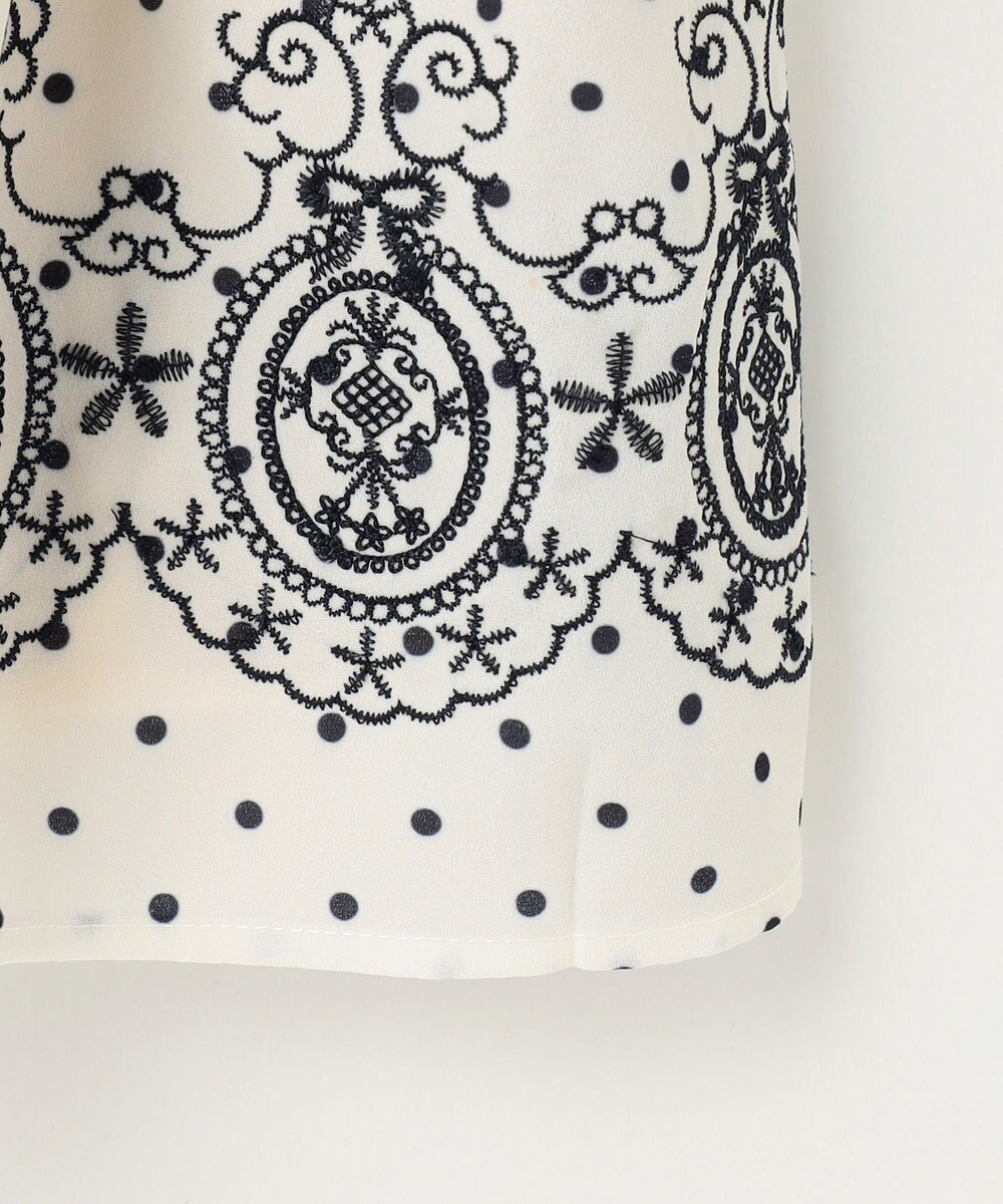 組曲 KIDS 【110-140㎝】ドットシフォン ワンピース 