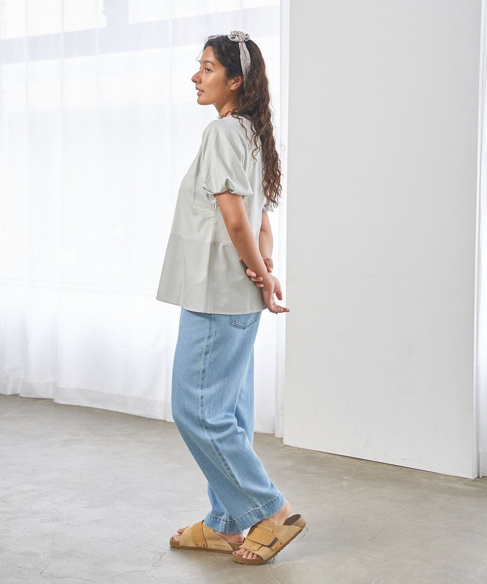 J.PRESS YORK STREET 【WOMEN】ファブリックヘムジャージ プルオーバー 