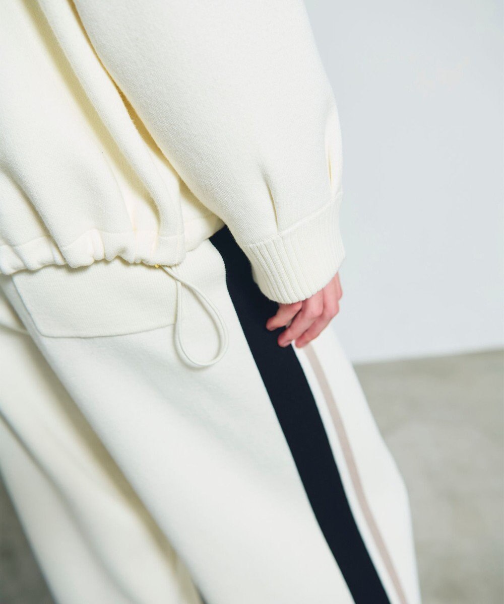 GRACE CONTINENTAL サイドラインニットパンツ 