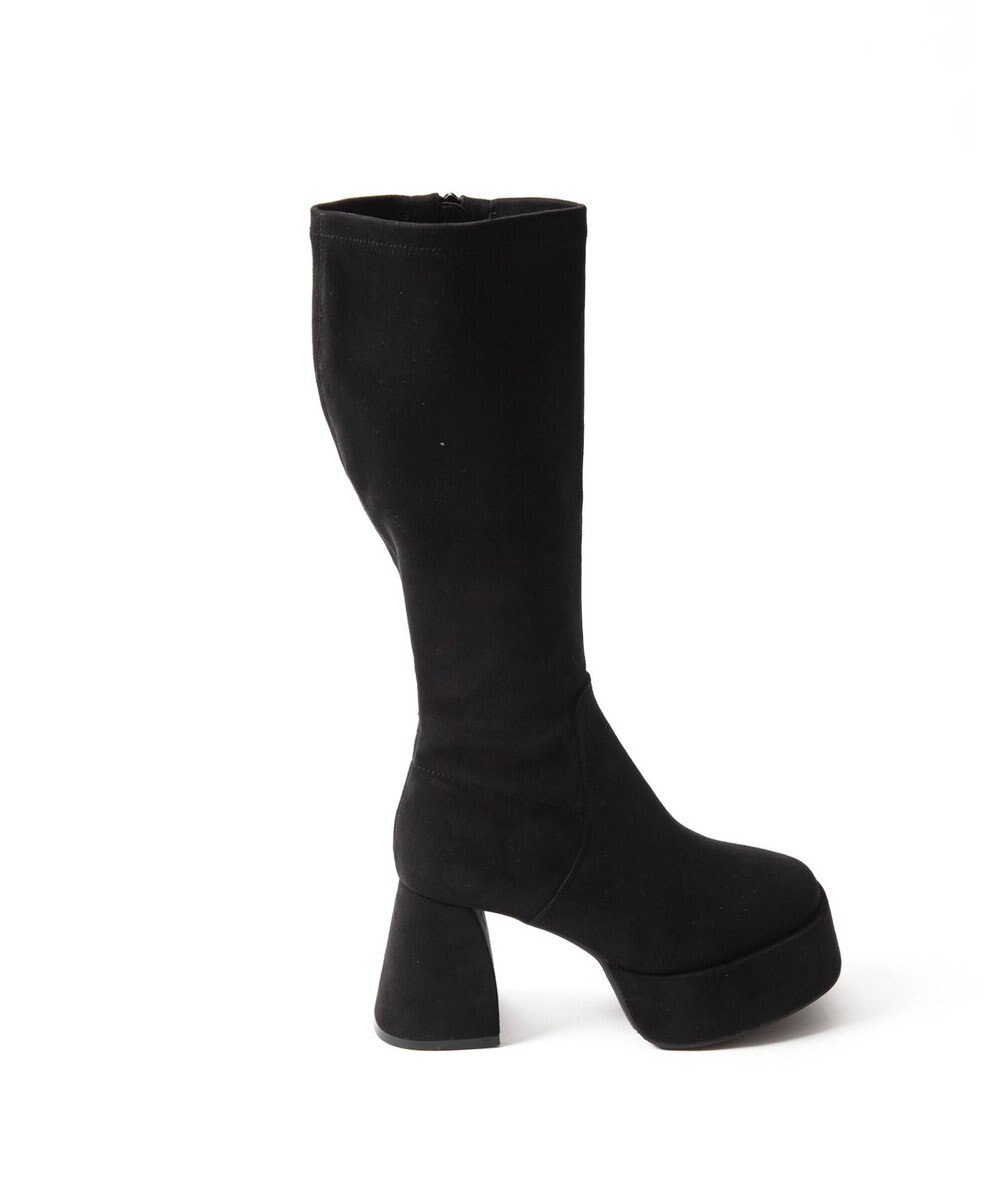 WEGO ストーム付きワイドヒールロングブーツ 