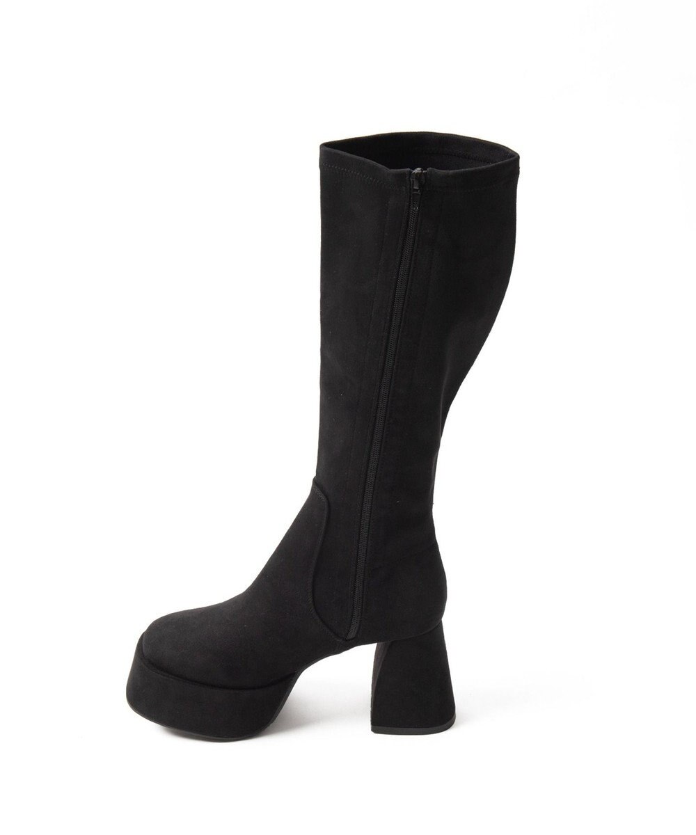 WEGO ストーム付きワイドヒールロングブーツ 