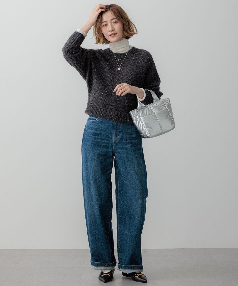 23区 【洗える】スパングル ドルマンスリーブ ニット 