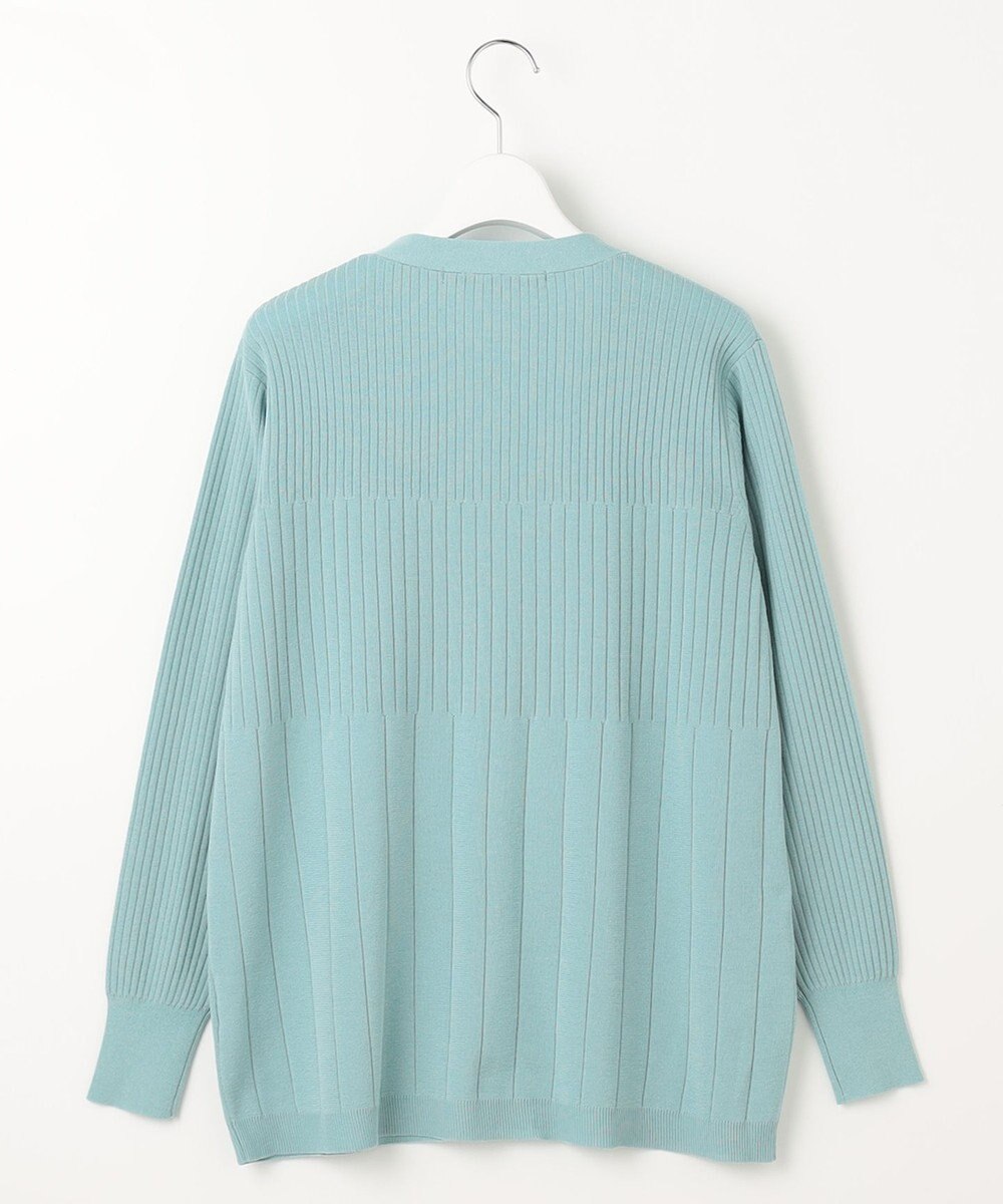 自由区 【洗える・XSサイズあり】ハイツイストコットンアセテート カーディガン 