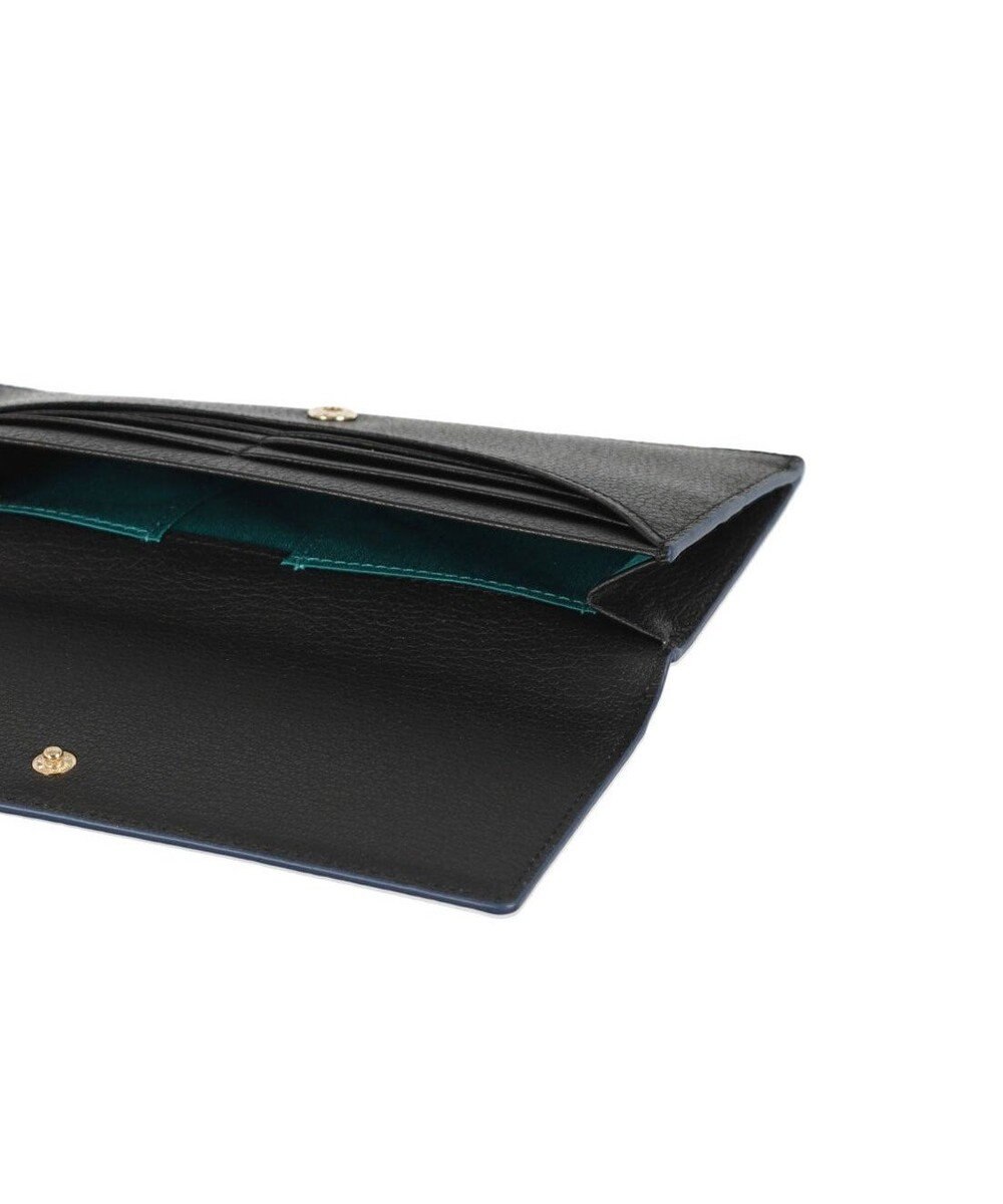 LANVIN en Bleu リム 被せ薄マチ長財布 