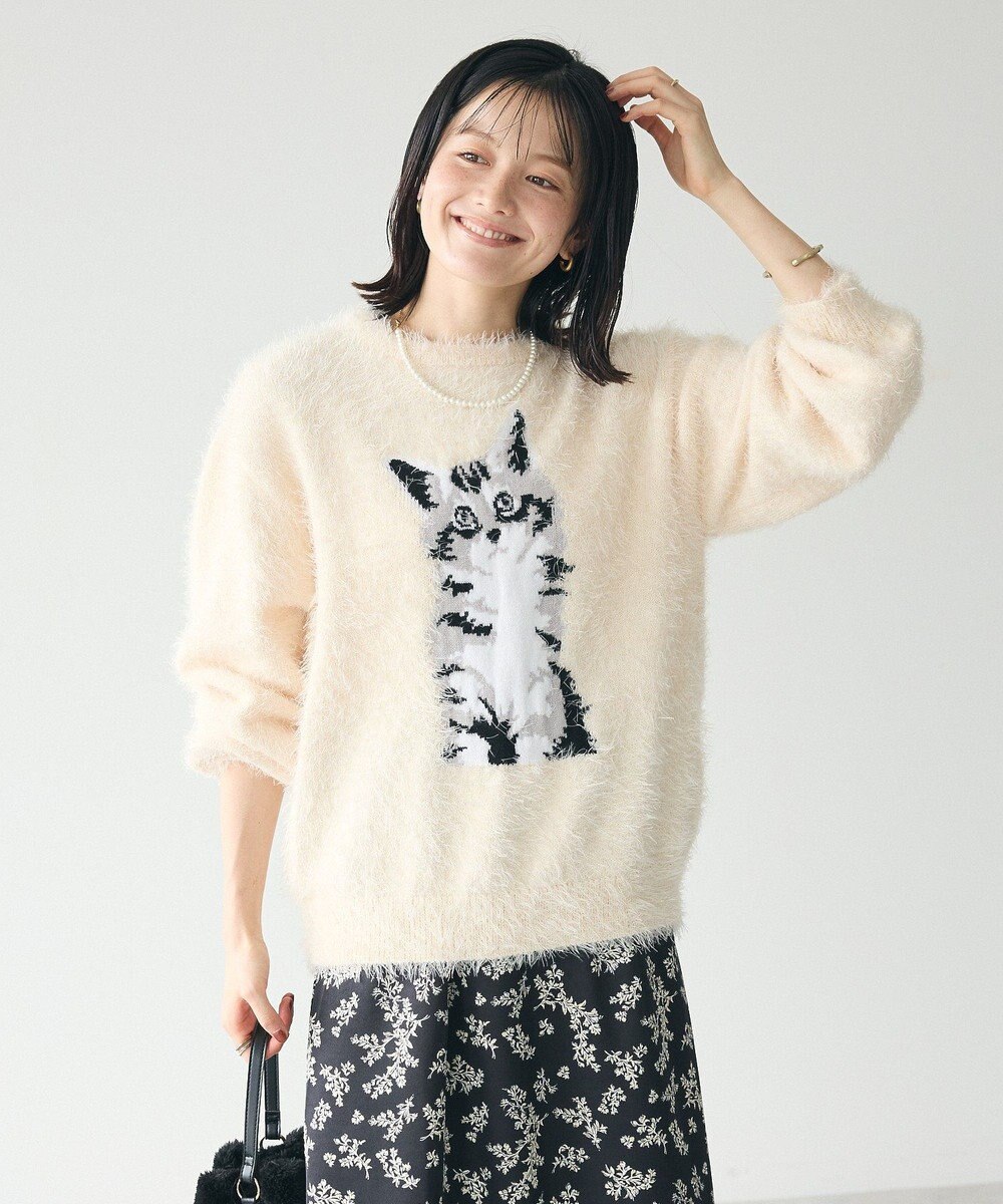 CRAFT STANDARD BOUTIQUE アニマルシャギーニットプルオーバー 