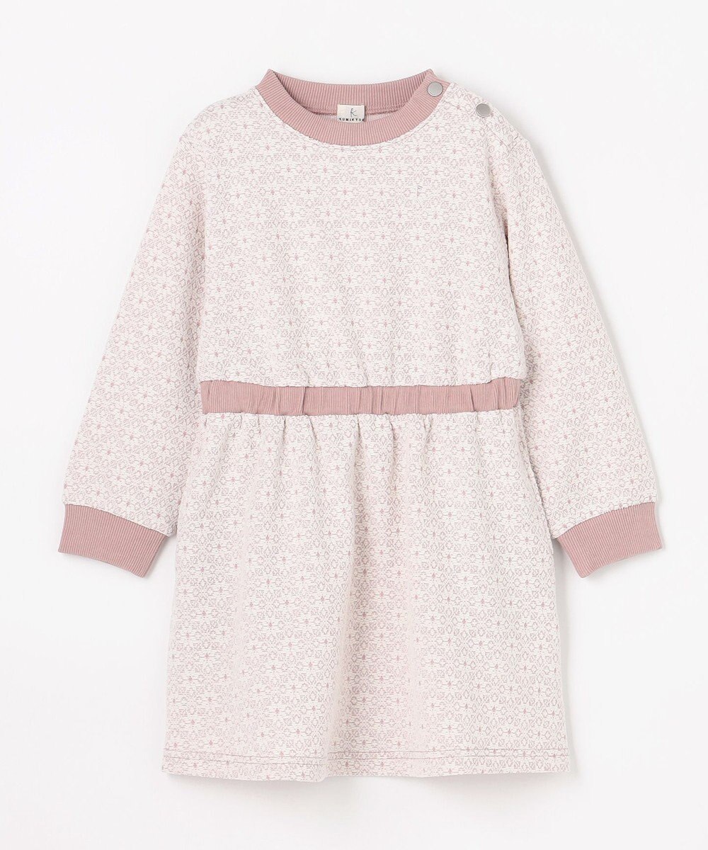 組曲 KIDS 【110-140㎝】 フロストフラワージャガード ワンピース 