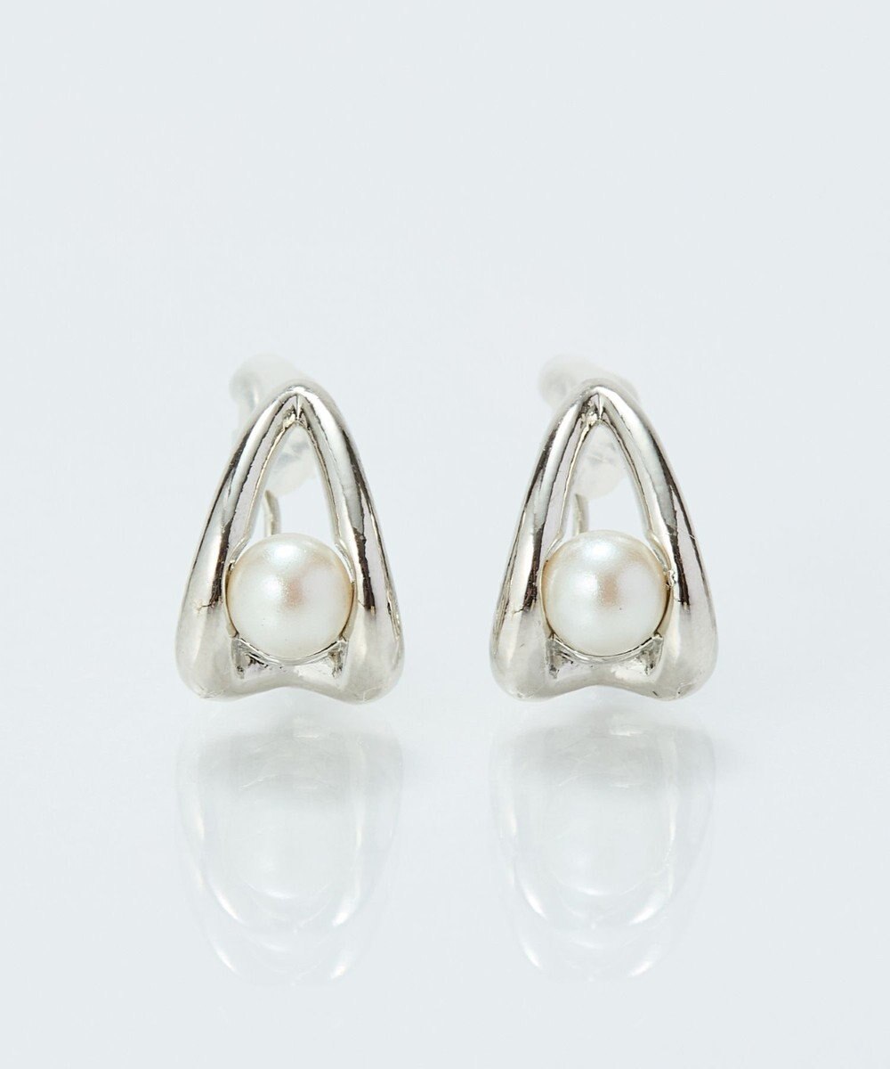 Phoebe 【痛くないシリーズ/金属アレルギー対応】ドロップパールライトフィットイヤリング　シルバー 