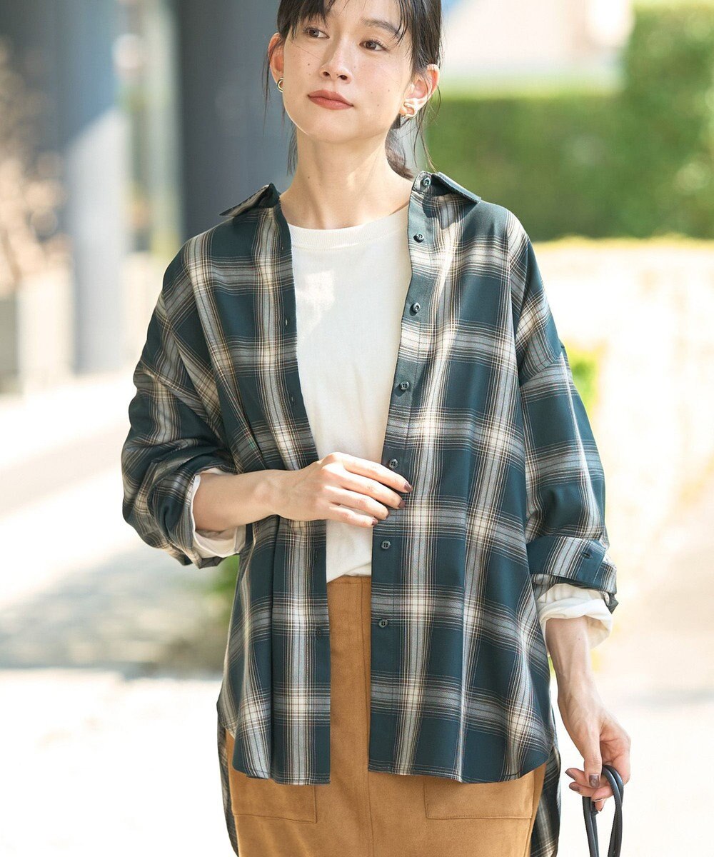 AMERICAN HOLIC イージーケアチェックシャツ【360°着こなしシャツ】 