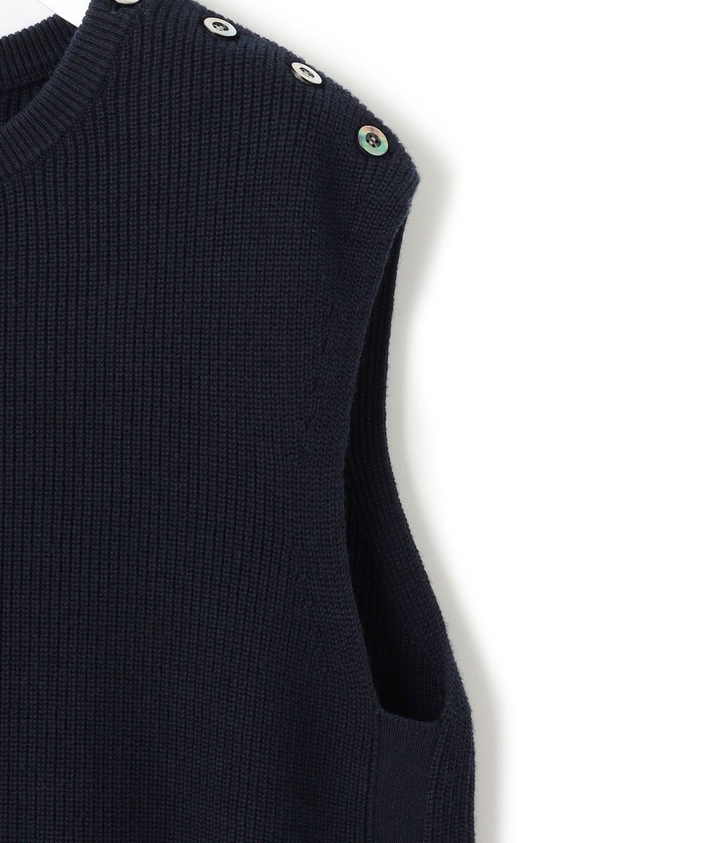 23区 【洗える】コットンカシミヤ ニットベスト 