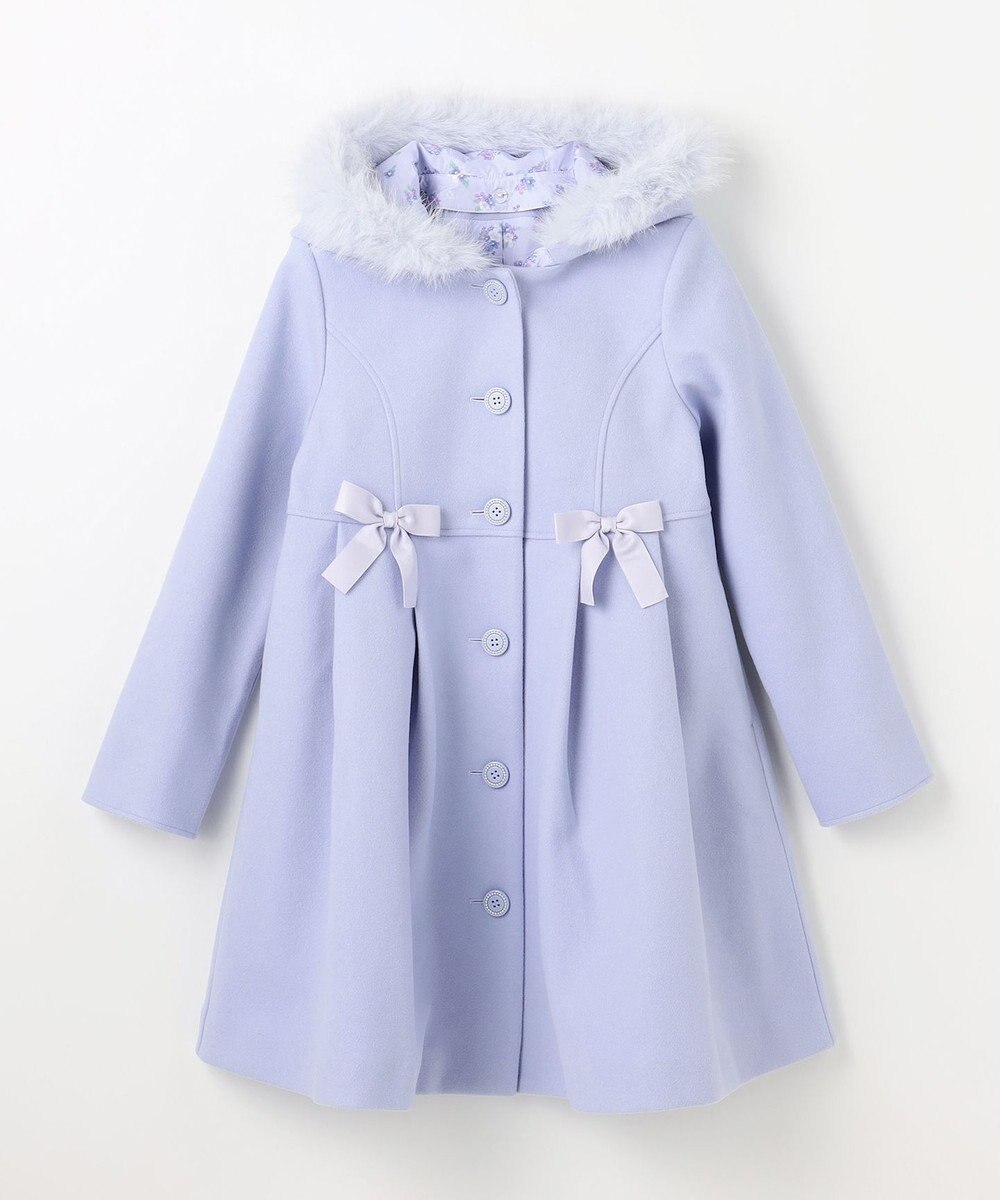 ANY KIDS 【フード取り外し可能】ウールライクコート 