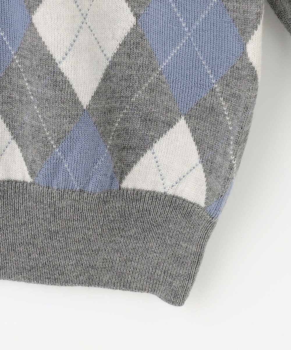 J.PRESS LADIES 【洗える】アーガイルツイン ニット 