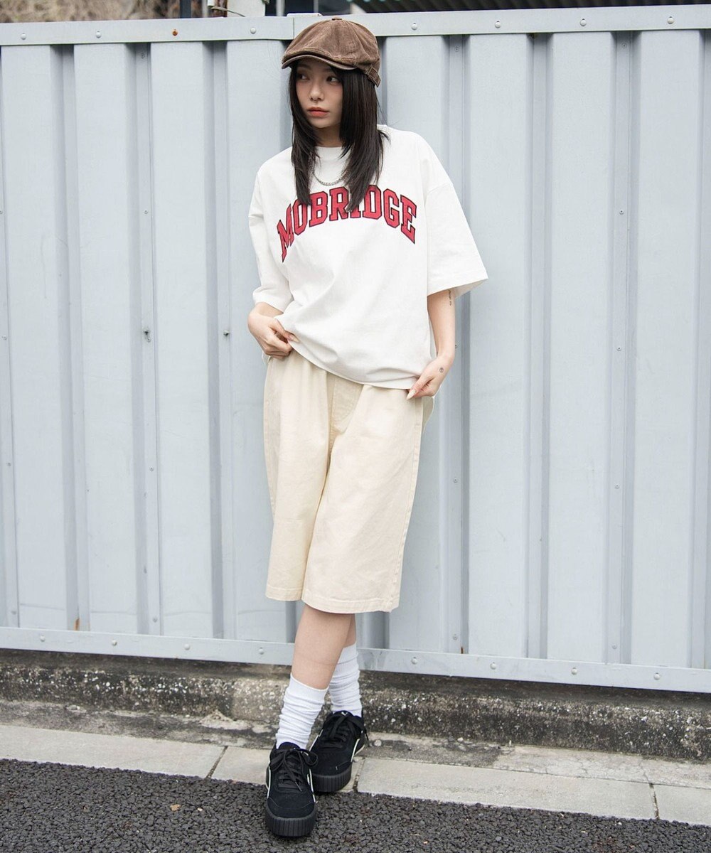 WEGO 【ユニセックス着用ITEM/ウエストゴム/SMLサイズ展開】イージーコットンハーフパンツ 