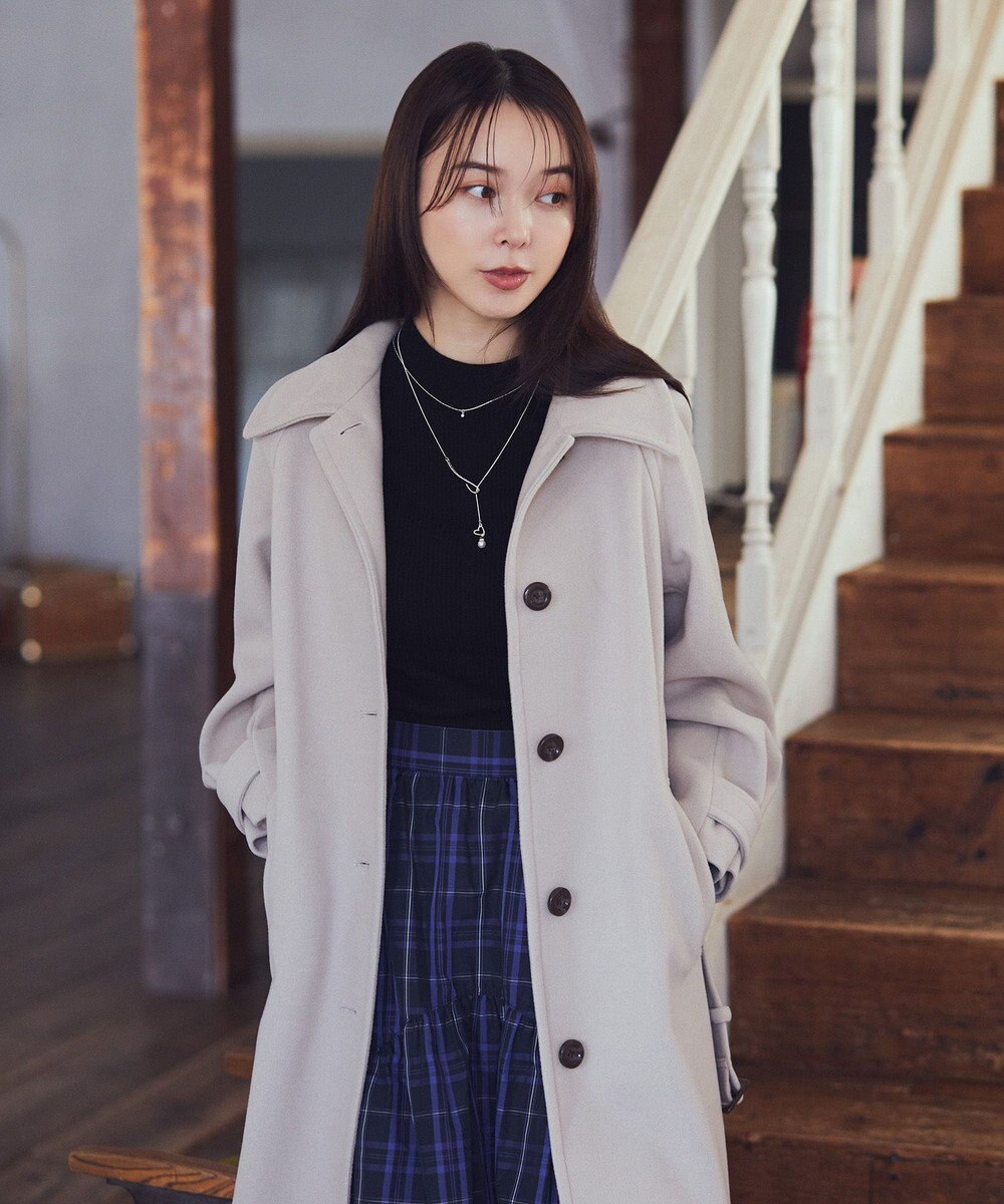 earth music&ecology 2WAYカラーロングコート 