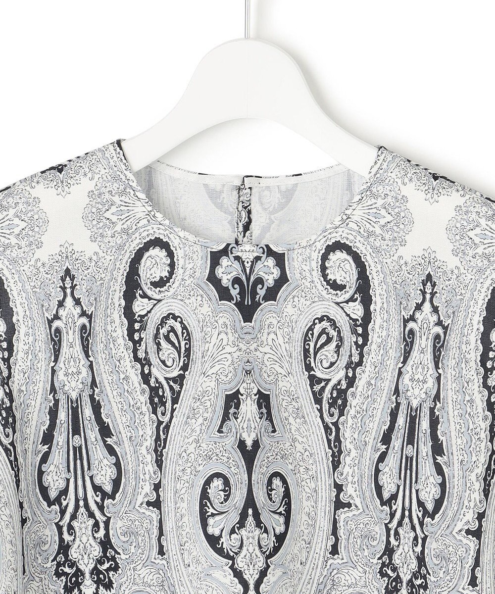 23区 【洗える】Ratti ドローイング ペイズリー プリント ブラウス 