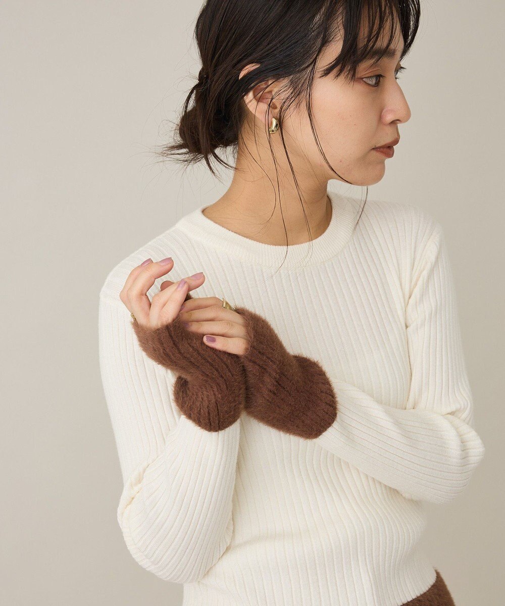 CRAFT STANDARD BOUTIQUE とてもち袖シャギーニットプルオーバー 