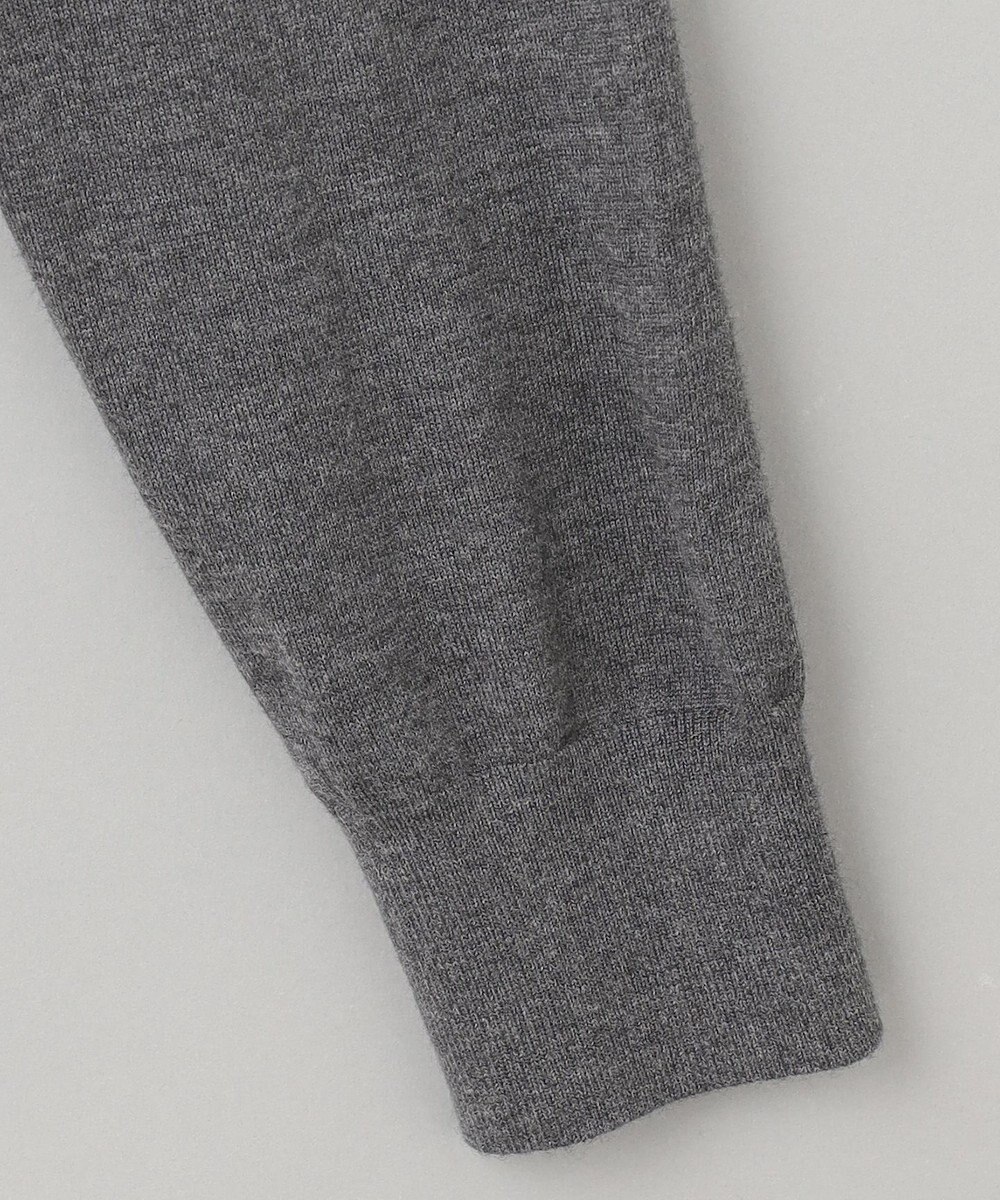 GOTAIRIKU 【家庭洗濯可能】イタリア糸 ハイゲージVネックニット 