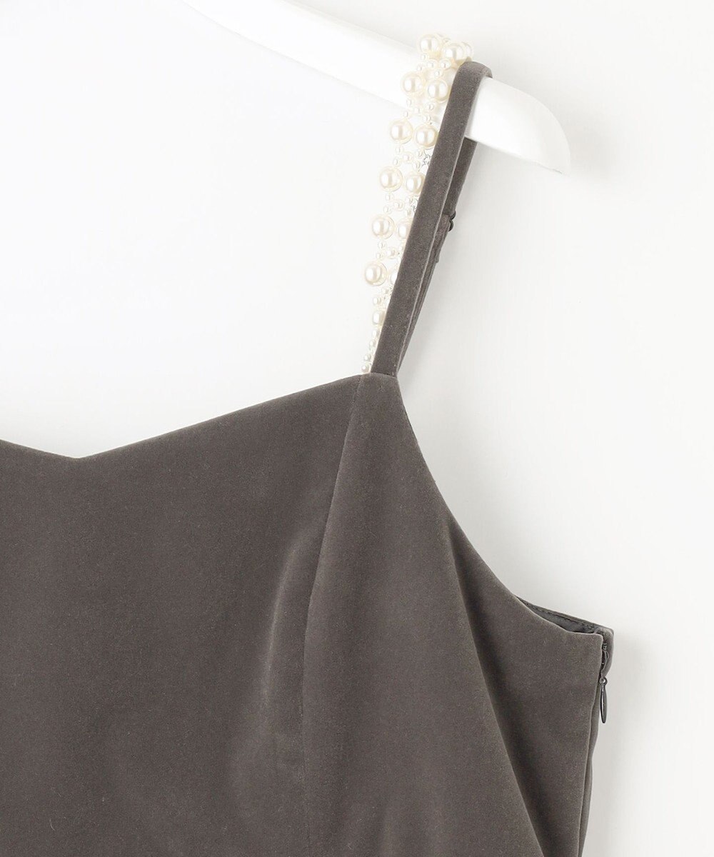 Feroux 【2WAY】パールストラップベロア ジャンスカ 