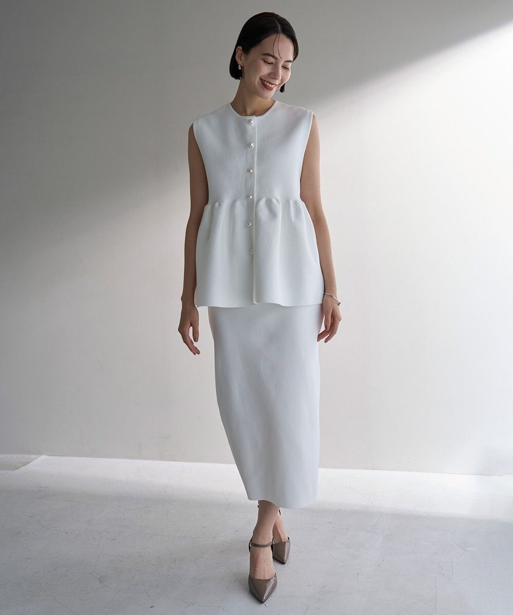 UNFILO 【VERY×UNFILOコラボ】2WAY ペプラムジレ 