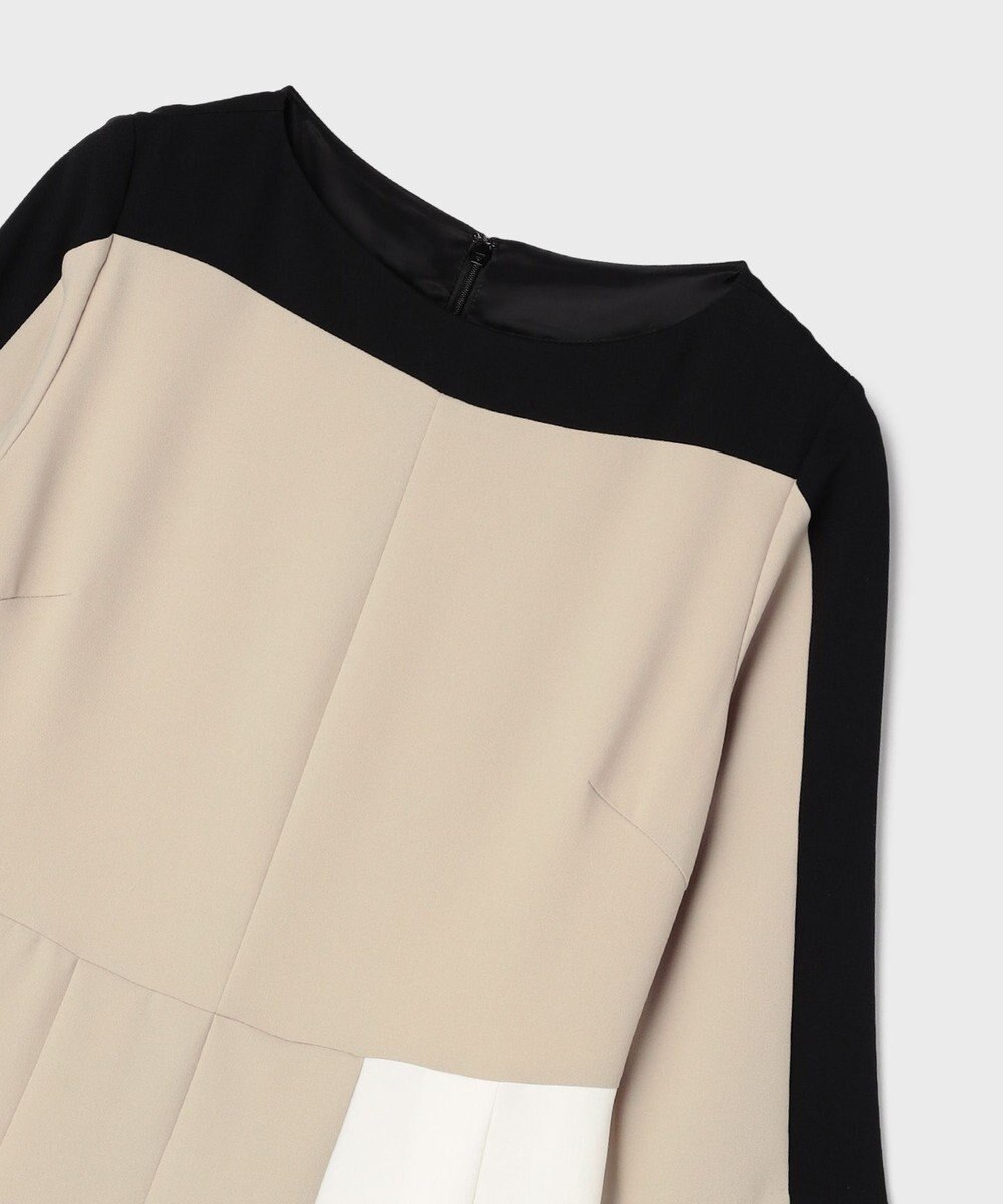 GRACE CONTINENTAL カラーブロックドレス 