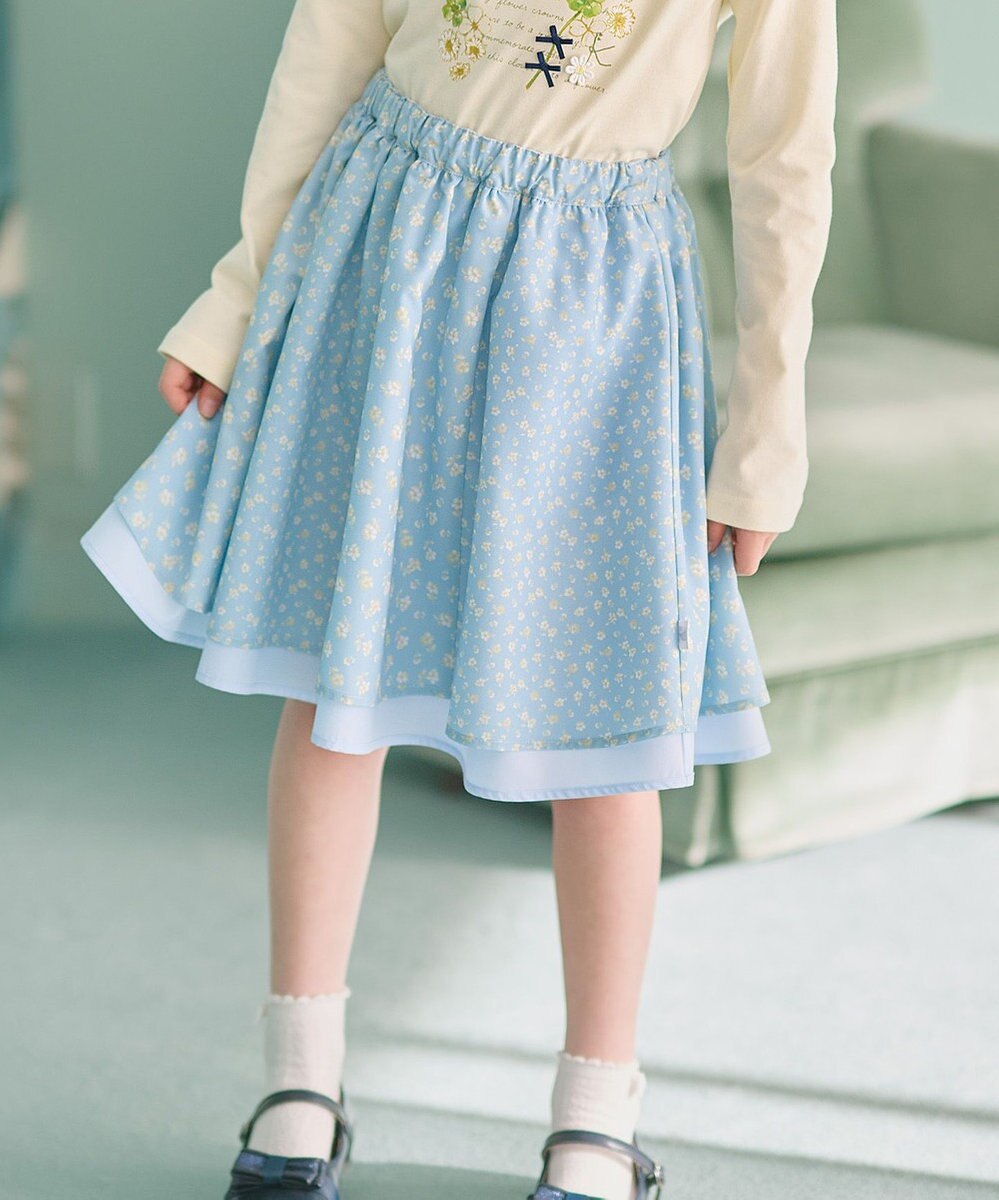 組曲 KIDS 【110-140㎝】フラワーパッチワークスカート 