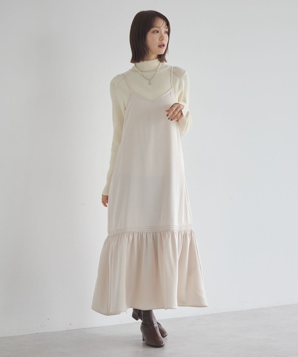 earth music&ecology アソートサテンキャミワンピース 