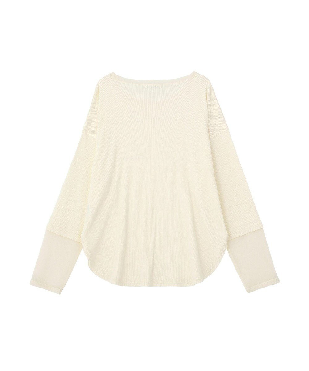 Green Parks 袖チュールリブプルオーバー 