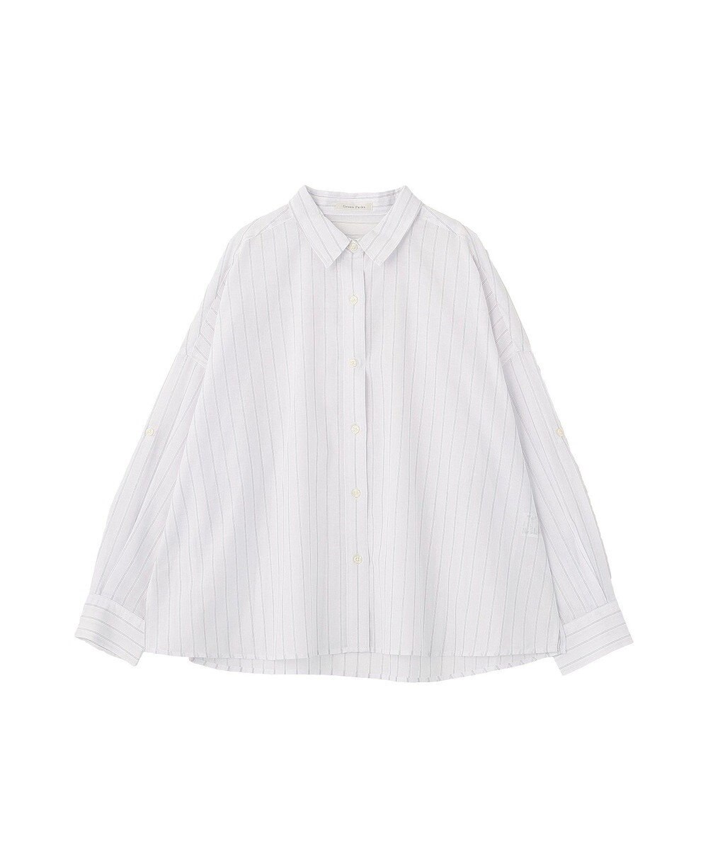 Green Parks 綿麻混シャツ 