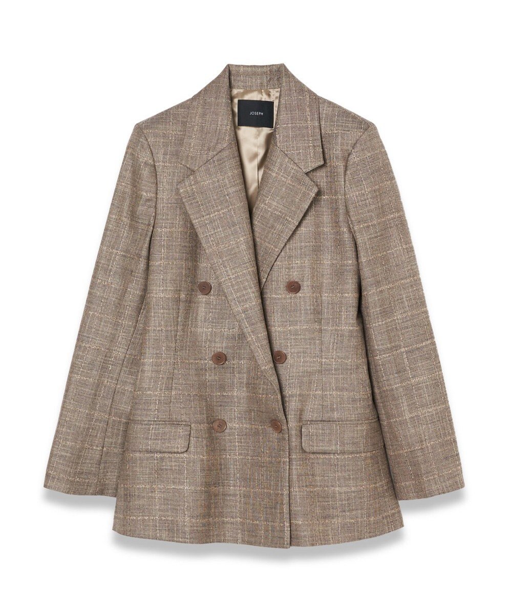 JOSEPH ウールバンブー　ダブルブレステッドジャケット 