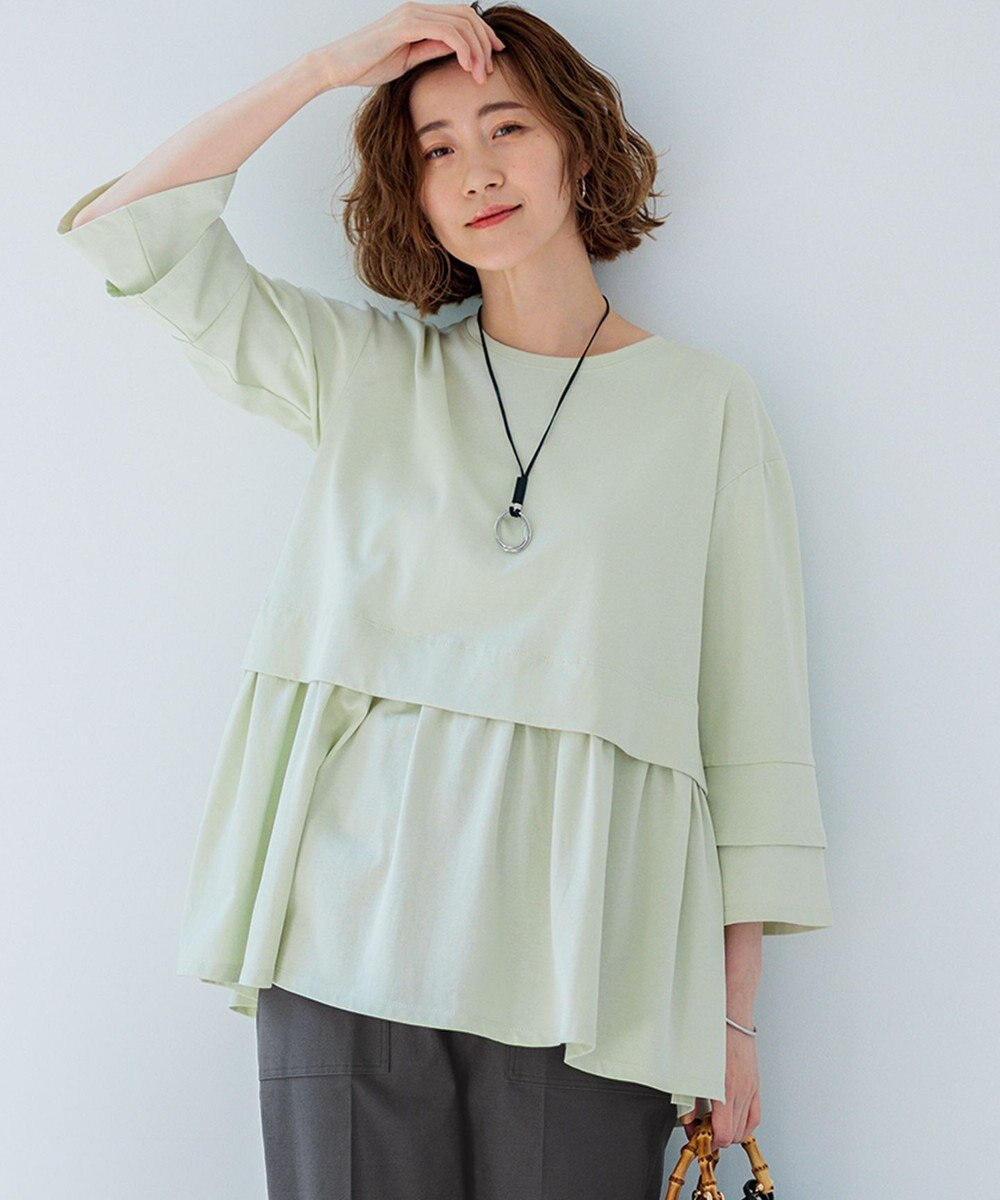 23区 S 【SLOW/好評につき新色追加】エフォートレス デザインTシャツ 