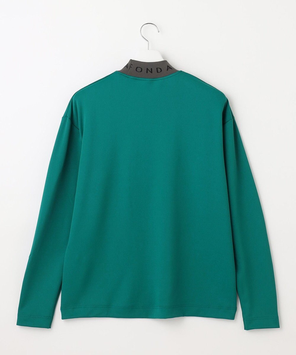 23区GOLF 【23Fondation/MEN】【吸水速乾・UVケア】バイカラー 長袖モックネックシャツ 