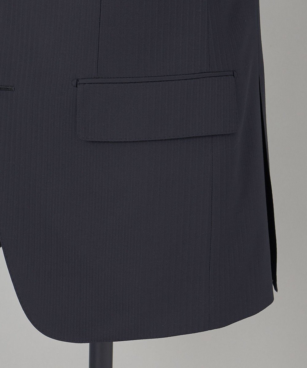 GOTAIRIKU 【御幸毛織】Superio160 ウールカシミヤ スーツ（ブラックストライプ） 