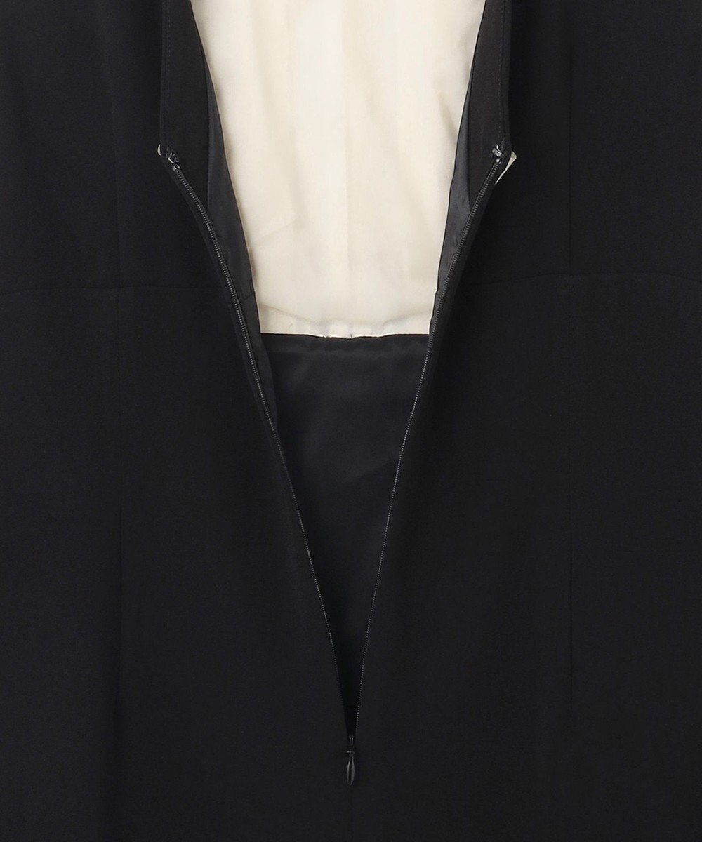 GRACE CONTINENTAL シアーラッフルロングドレス 