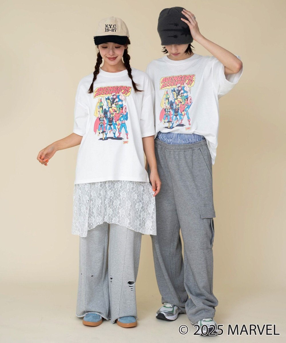 WEGO 【ユニセックス着用ITEM/SMLサイズ展開】MARVELグラフィックT（S） 