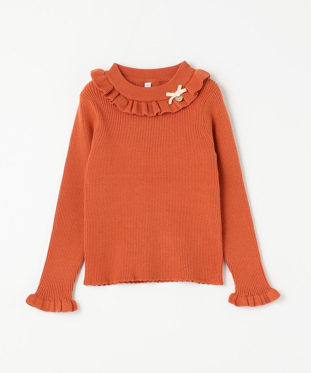 ANY KIDS 首フリル しあわせタッチ ニット 