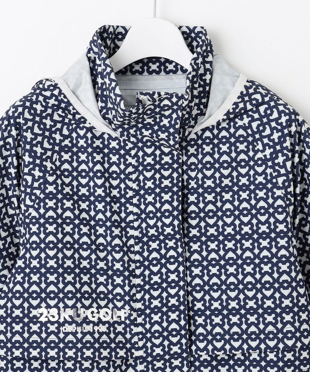 23区GOLF 【WOMEN】モノグラム ポケッタブルレインワンピース 