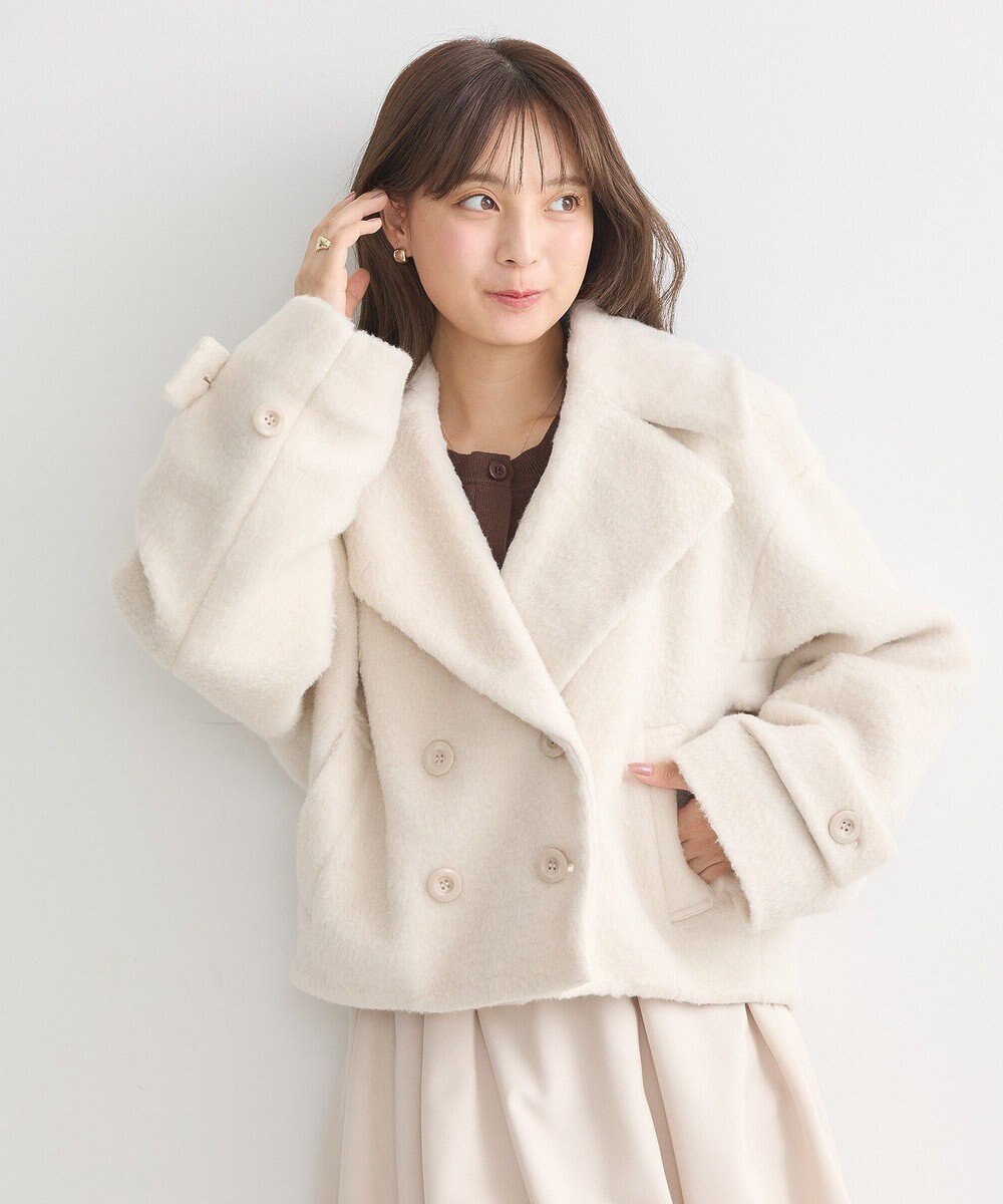 earth music&ecology シャギーショートコート 