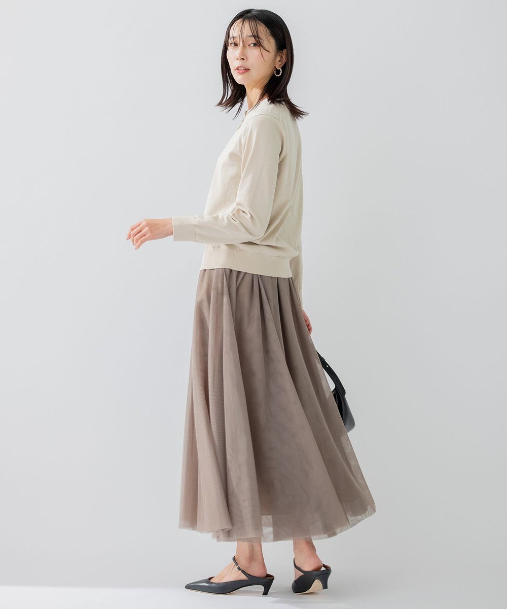 23区 L 【アンサンブル対応/洗える】プレミアム コットン カーディガン 