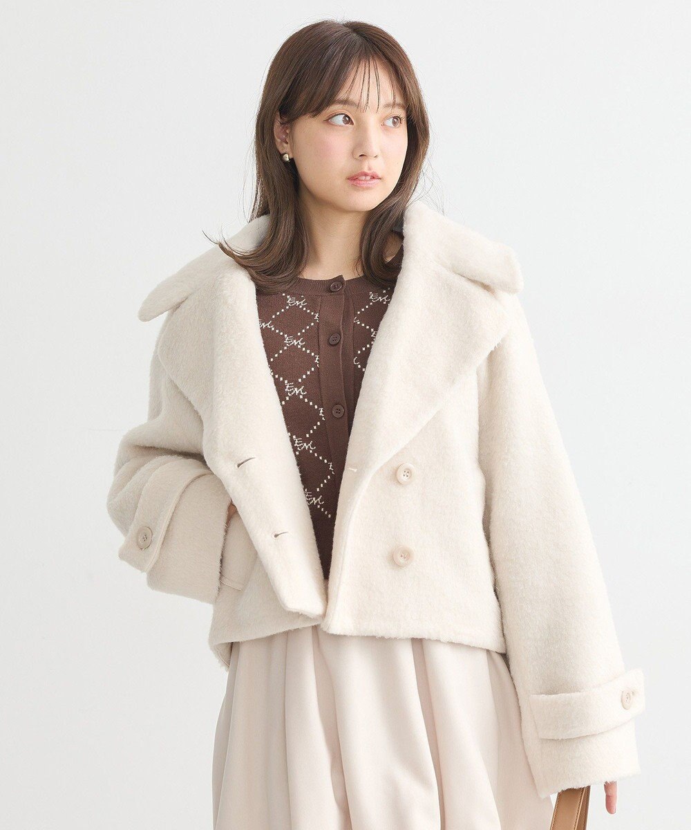 earth music&ecology シャギーショートコート 