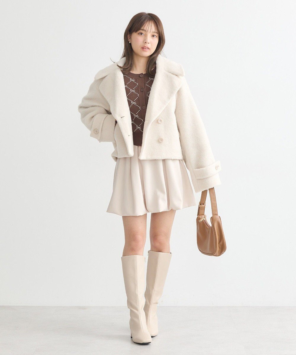 earth music&ecology シャギーショートコート 