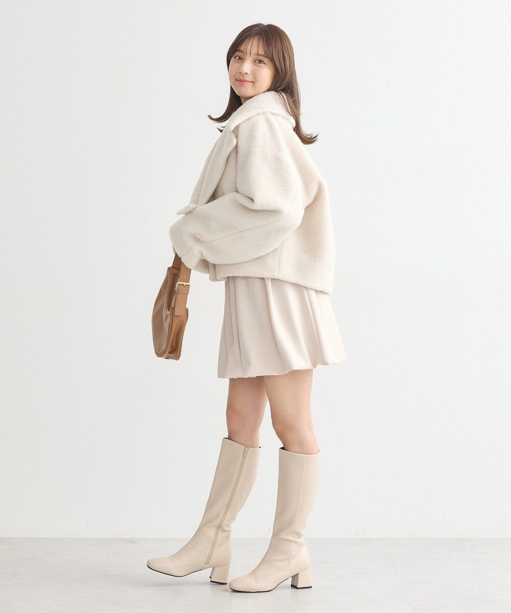 earth music&ecology シャギーショートコート 