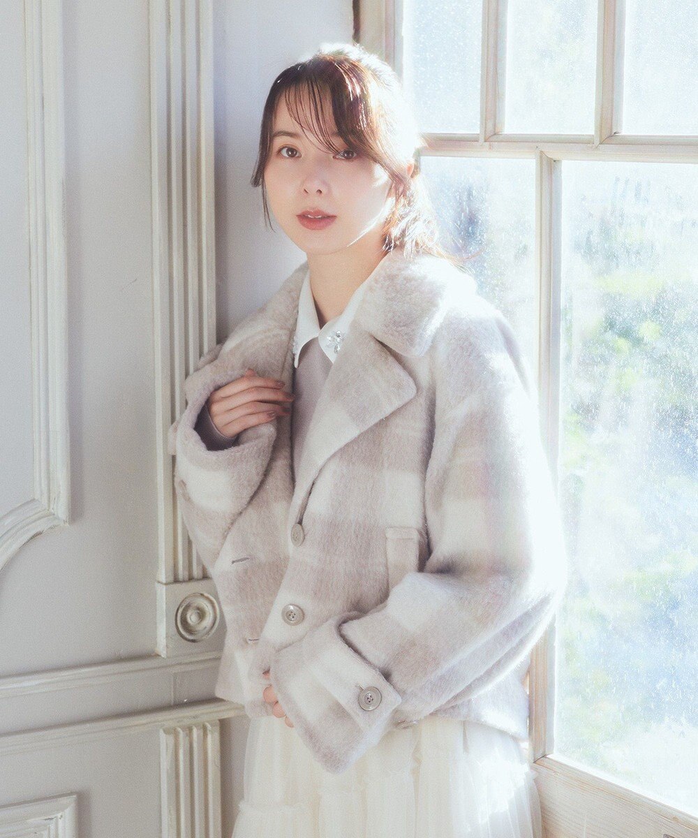 earth music&ecology シャギーショートコート 