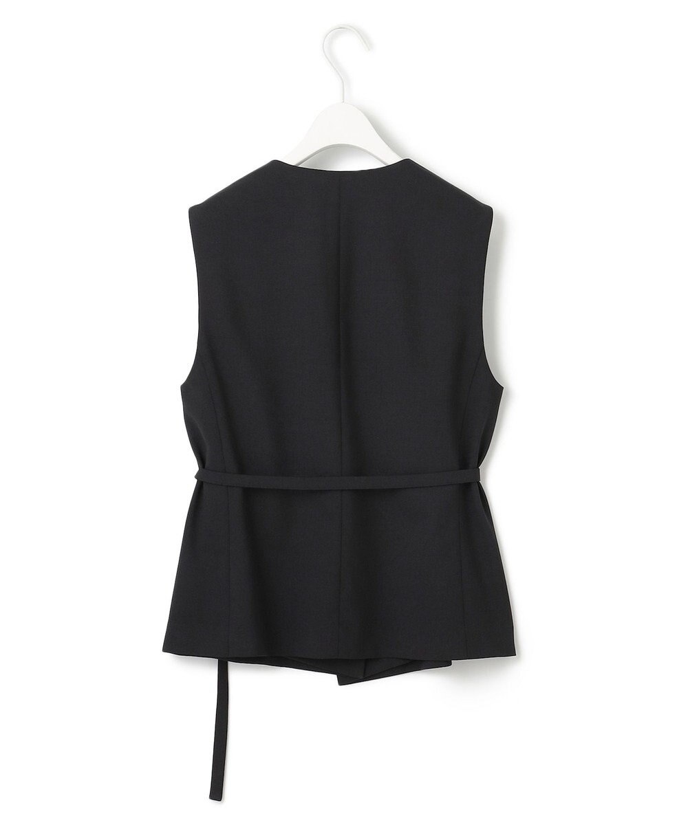 ICB L 【UVカット・洗える】ウール2WAYストレッチ Vネックベスト 