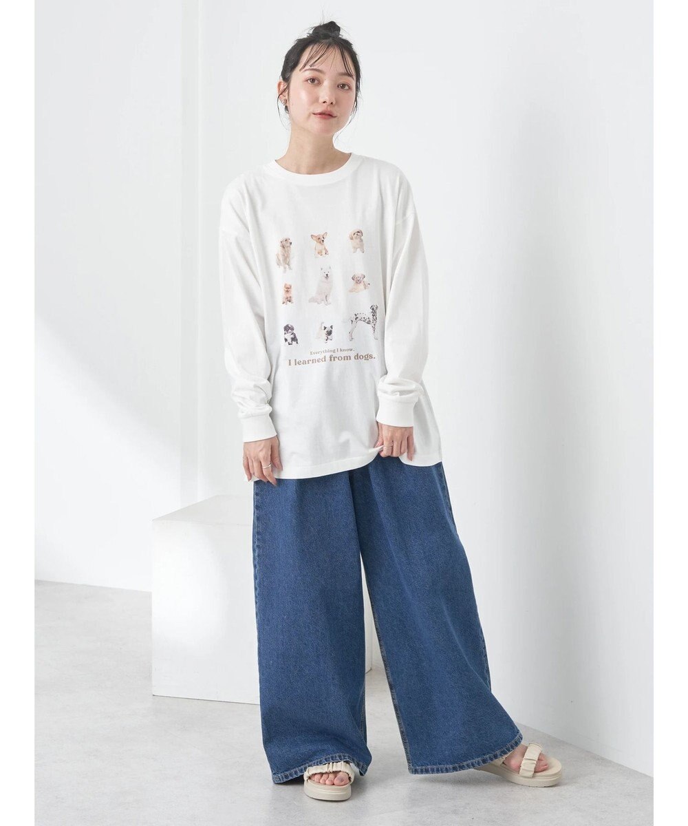 earth music&ecology アソートアニマルプリントロンＴｅｅ 