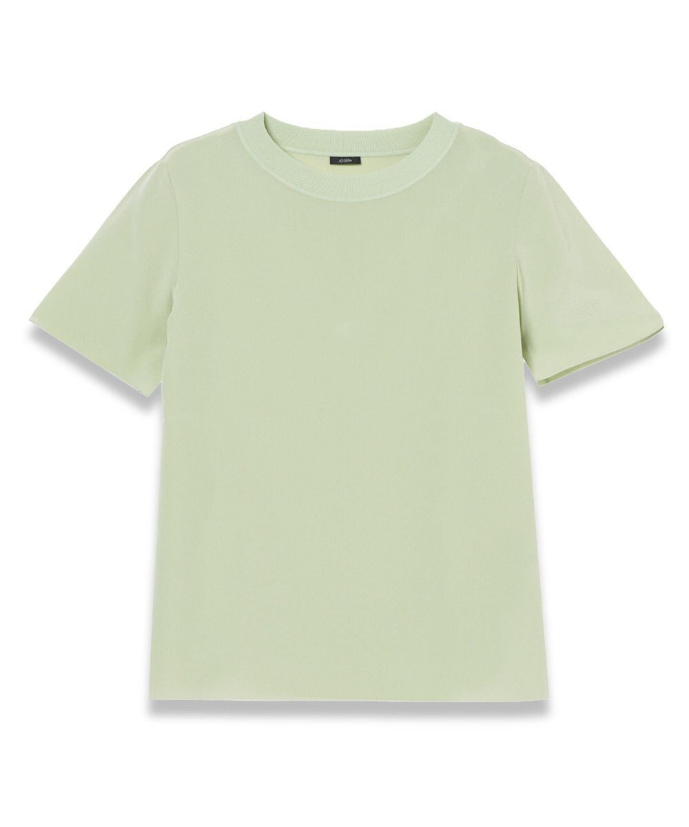 JOSEPH 【洗える】クレープ ド ソワ　ショートスリーブTEE 