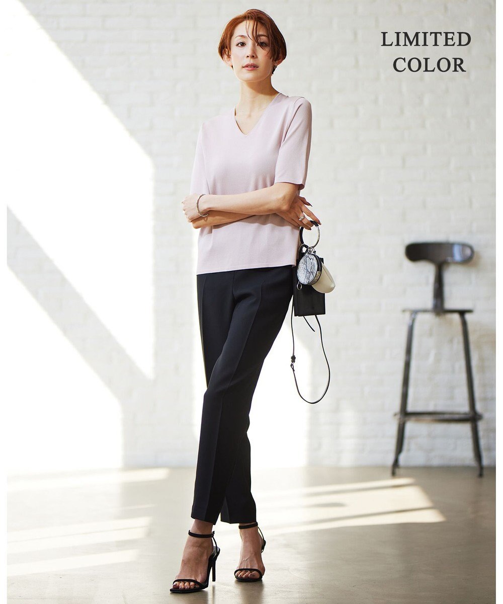 ICB L 【WEB限定カラーあり】 シンセティックハイゲージ 半袖ニット 