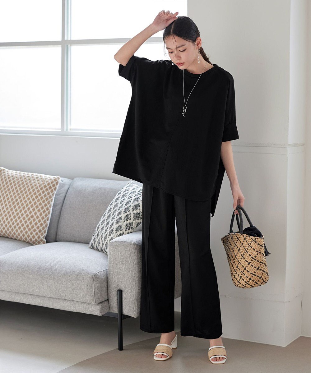 Tiaclasse 【接触冷感・洗える】イージーカットソードルマントップス 